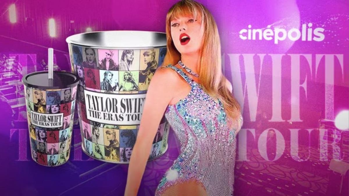 Swifties exigen a Cinépolis se limite venta de palomera y vaso COLECCIONABLE de Taylor Swift