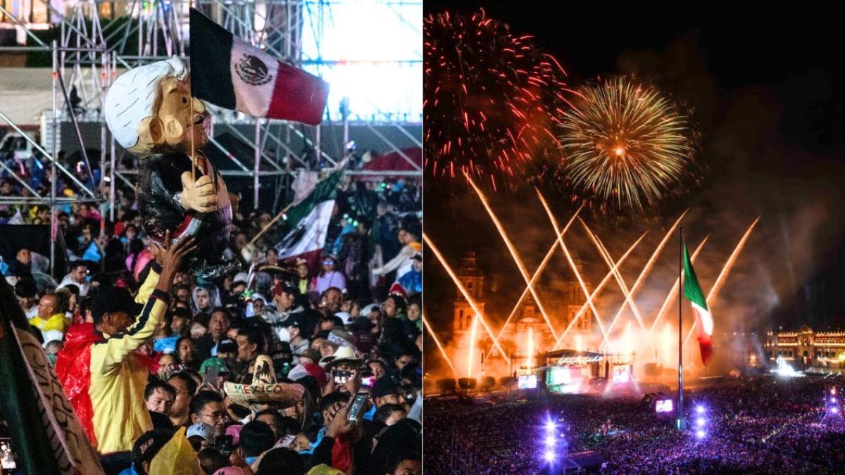 EN IMÁGENES, así se fue el Grito de Independencia en el Zócalo de la CDMX