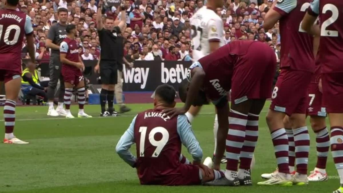 ​¡Una pesadilla! Edson Álvarez sufre una terrible lesión en la derrota del West Ham ante el Manchester City