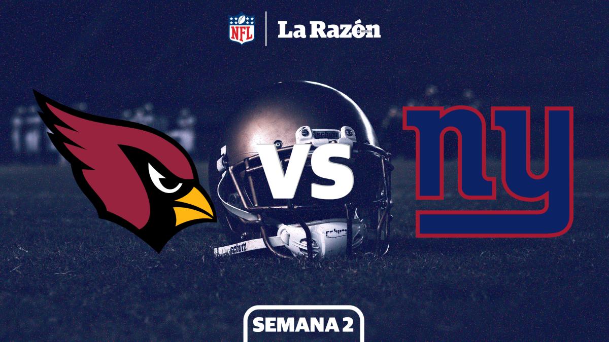 Arizona Cardinals vs New York Giants: Horario y canal dónde ver EN VIVO el juego de Semana 2 GRATIS