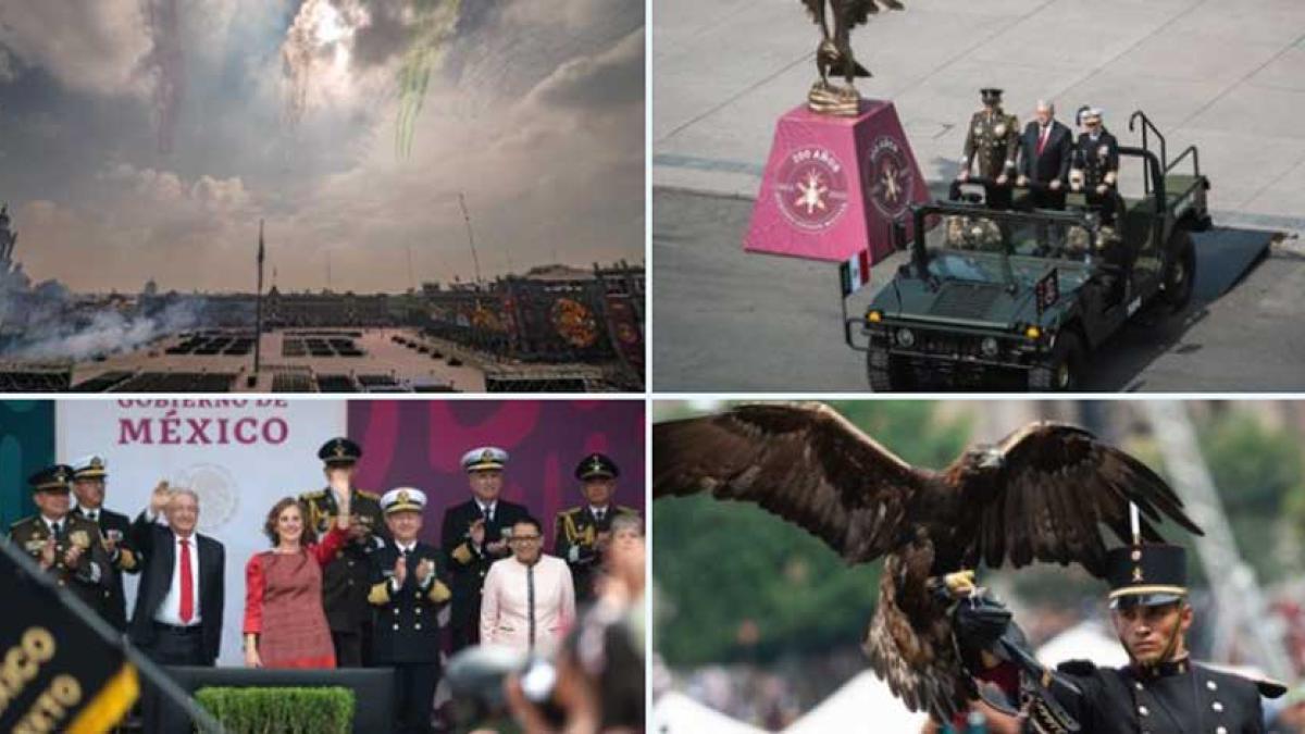 AMLO reconoce contribución de Fuerzas Armadas tras desfile militar │ FOTOS