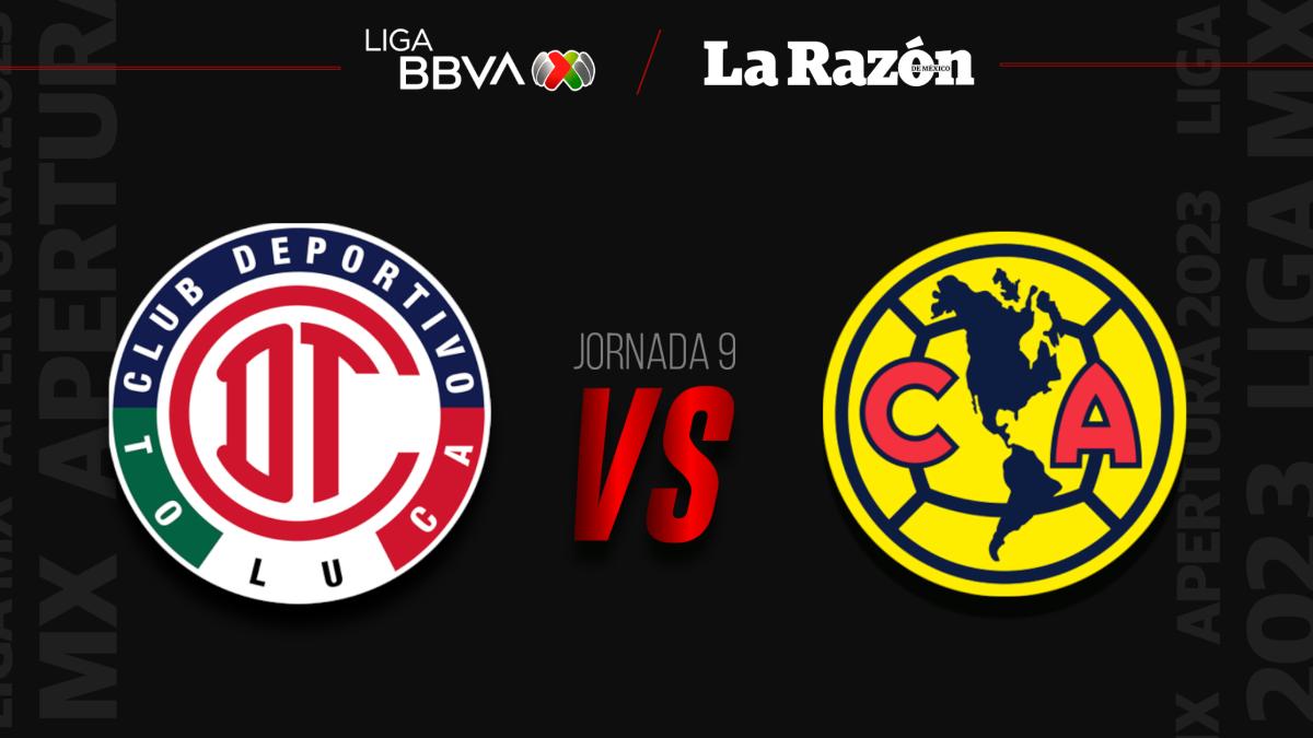 Toluca vs América: ¿Dónde y a qué hora VER en VIVO y gratis el partido de la Jornada 9 de la Liga MX?