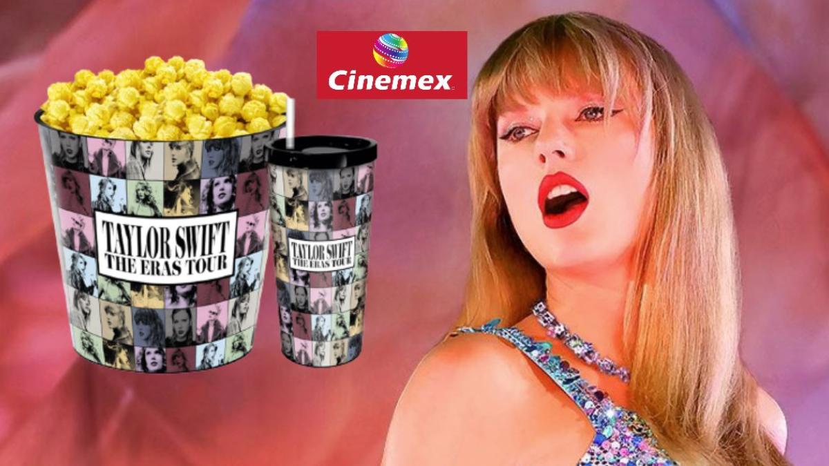 Cinemex vende palomera y vaso de The Eras Tour de Taylor Swift ¿Cuánto cuestan?