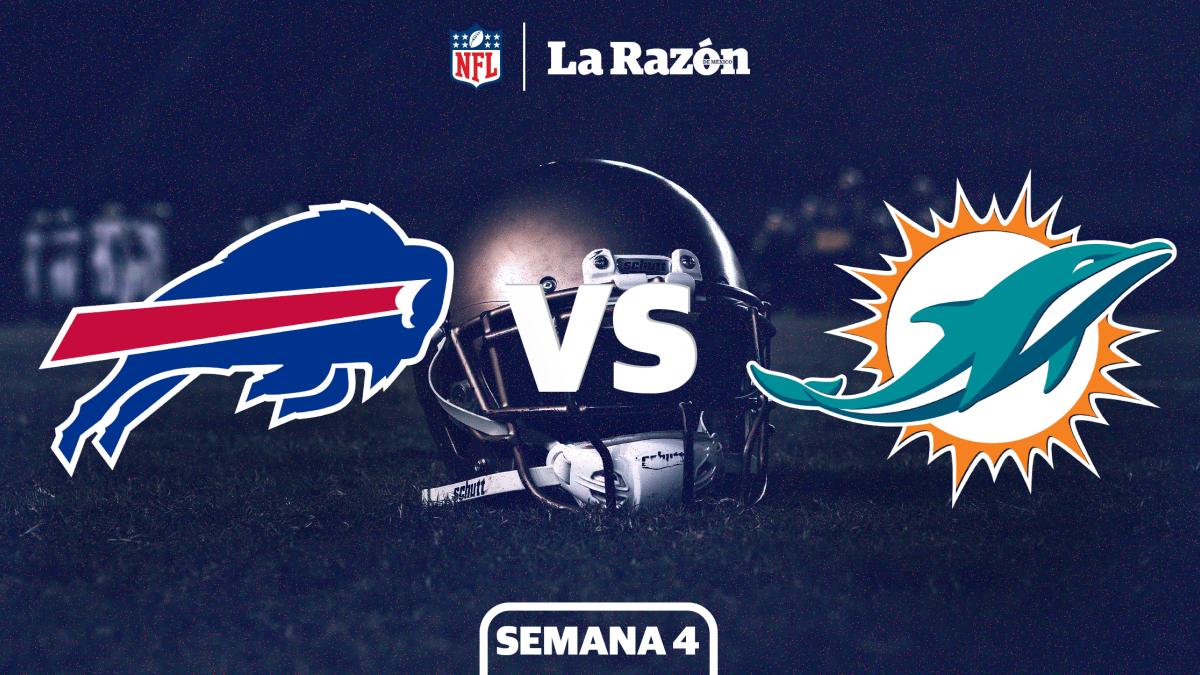 Buffalo Bills vs Miami Dolphins: Horario y canal dónde ver EN VIVO el juego de Semana 4 de la NFL GRATIS