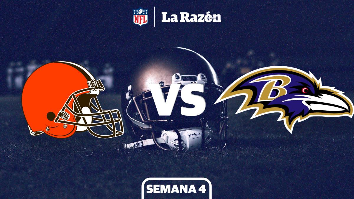 Cleveland Browns vs Baltimore Ravens | Horario y canal dónde ver EN VIVO el juego de Semana 4 GRATIS