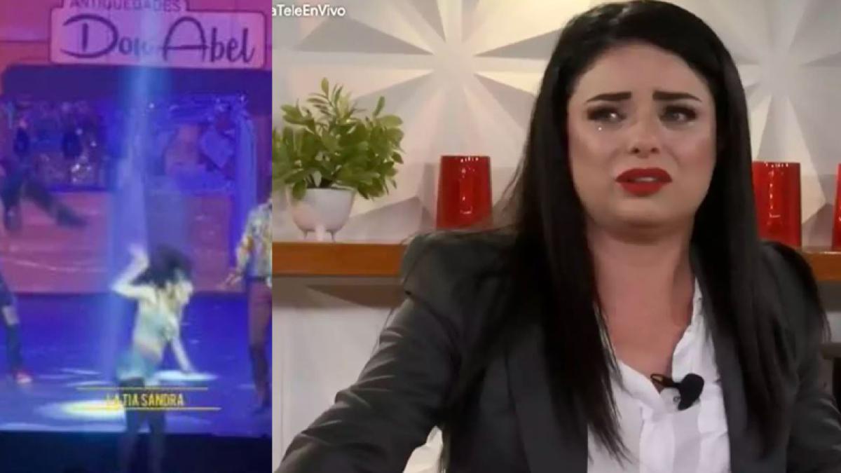 Violeta Isfel se cae del escenario: 'di un paso de más' ¿se lesionó ? (VIDEO)