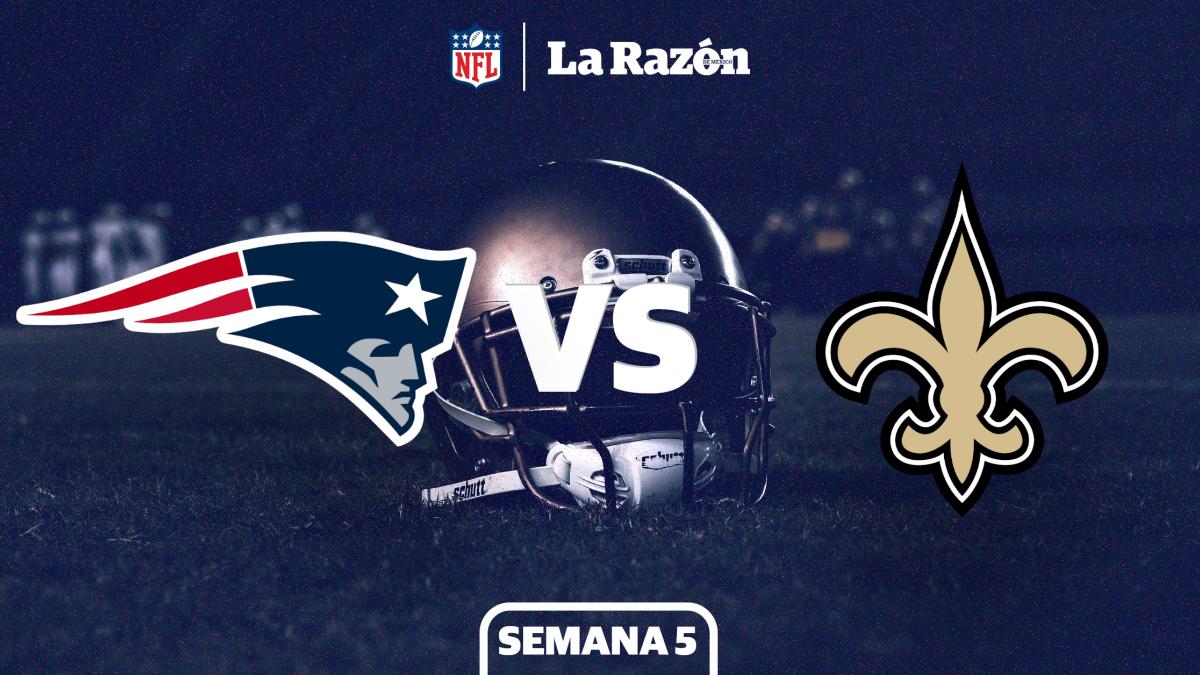 New England Patriots vs New Orleans Saints | Horario y canal dónde ver EN VIVO el juego de Semana 5 GRATIS