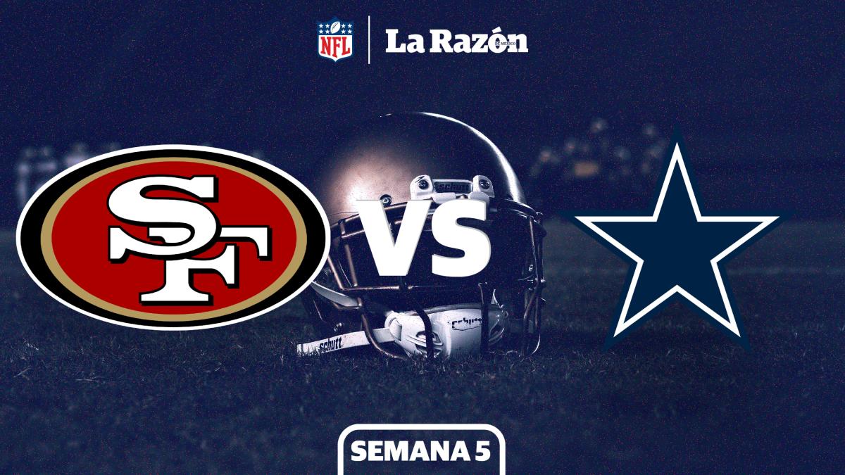 San Francisco 49ers vs Cowboys Dallas: Hora y dónde ver EN VIVO el juego de Semana 5 de la NFL