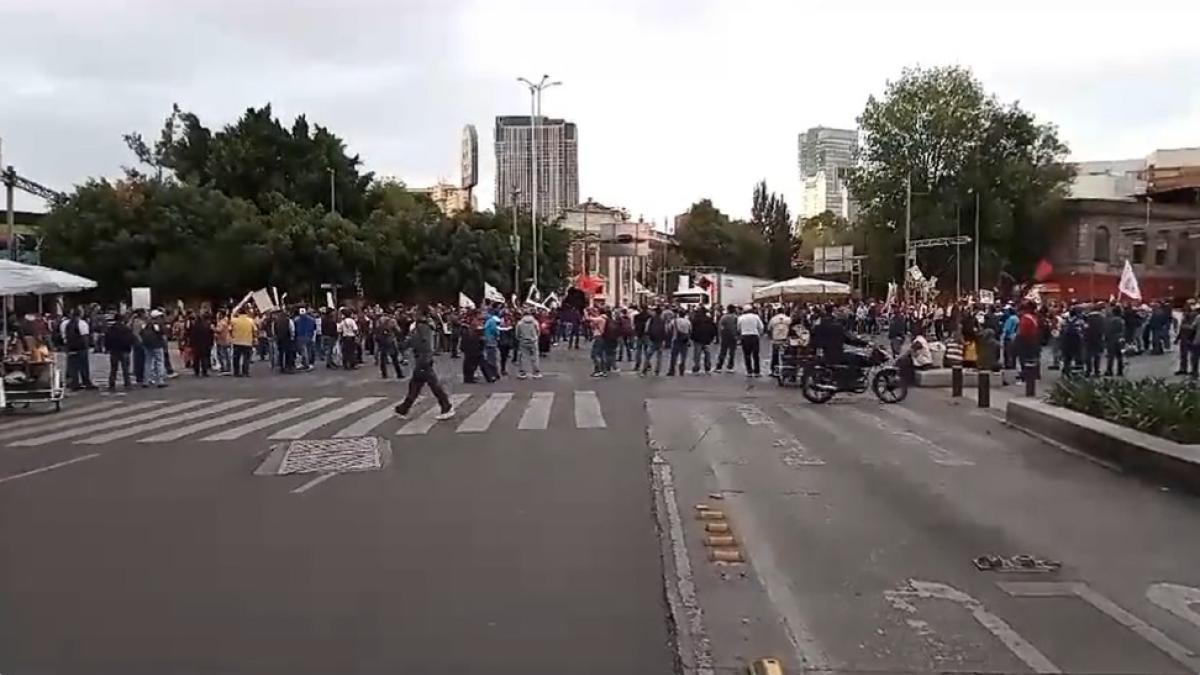 Bloqueos en CDMX por marchas y manifestaciones de trabajadores hoy 20 de marzo