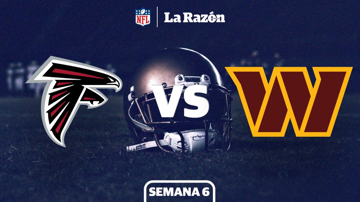 Washington Commanders vs Atlanta Falcons: Horario y canal dónde ver EN VIVO el juego de Semana 6 de la NFL GRATIS