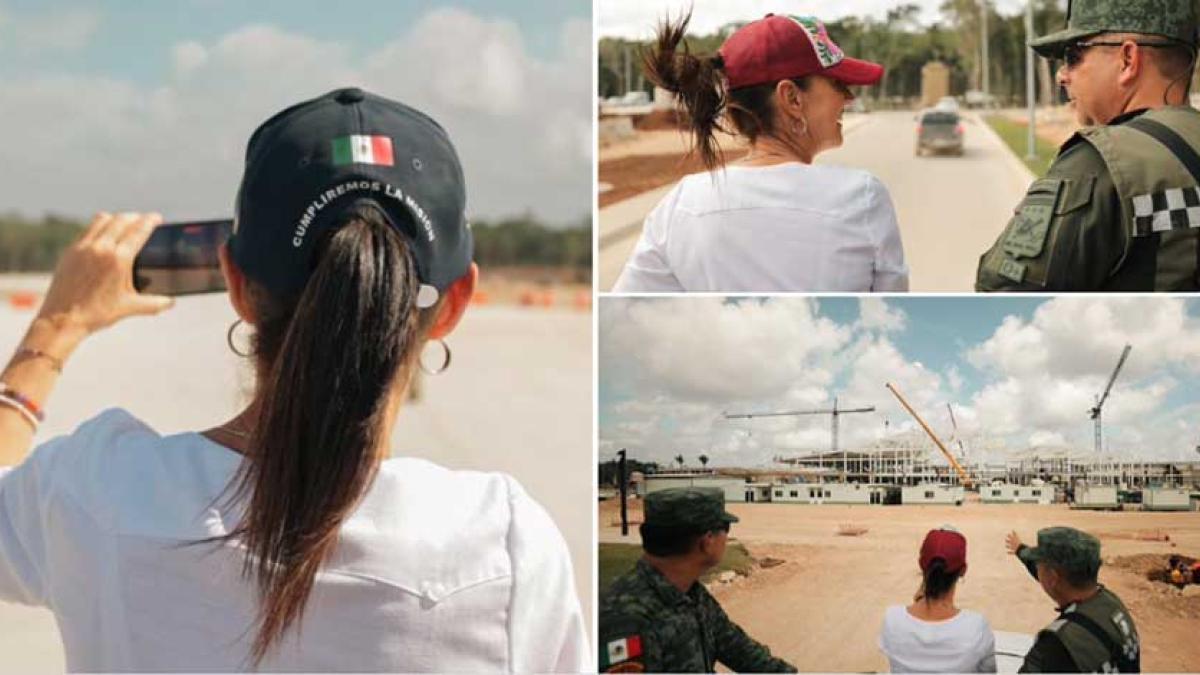 'Impresionante', califica Claudia Sheinbaum obra del Aeropuerto en Tulum