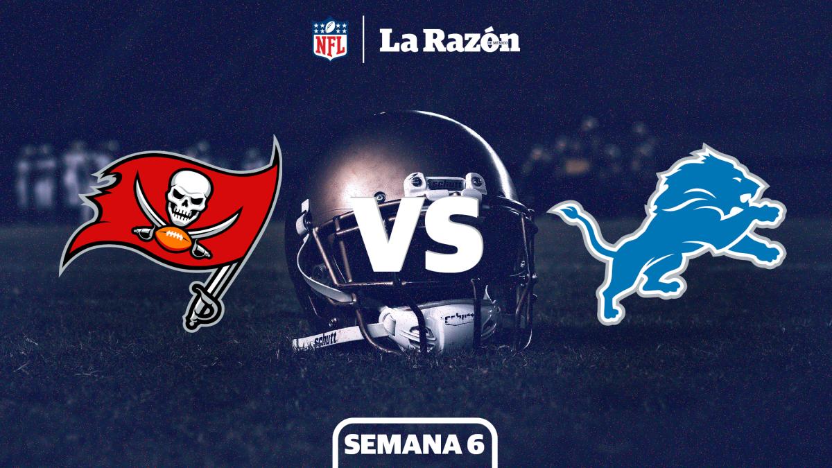 Tampa Bay Buccaneers vs Detroit Lions: Horario y canal dónde ver EN VIVO el juego de Semana 6 GRATIS