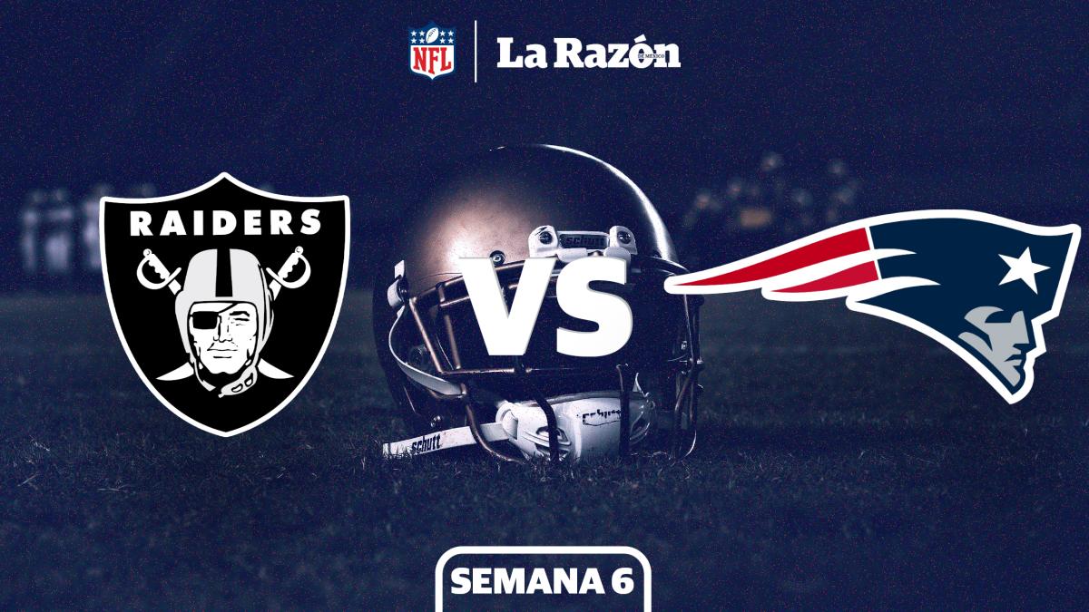 Las Vegas Raiders vs New England Patriots: Horario y canal dónde ver EN VIVO el juego de Semana 6 de la NFL GRATIS