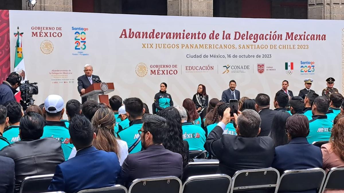 Juegos Panamericanos 2023: AMLO abandera a la delegación mexicana que participará en Santiago de Chile