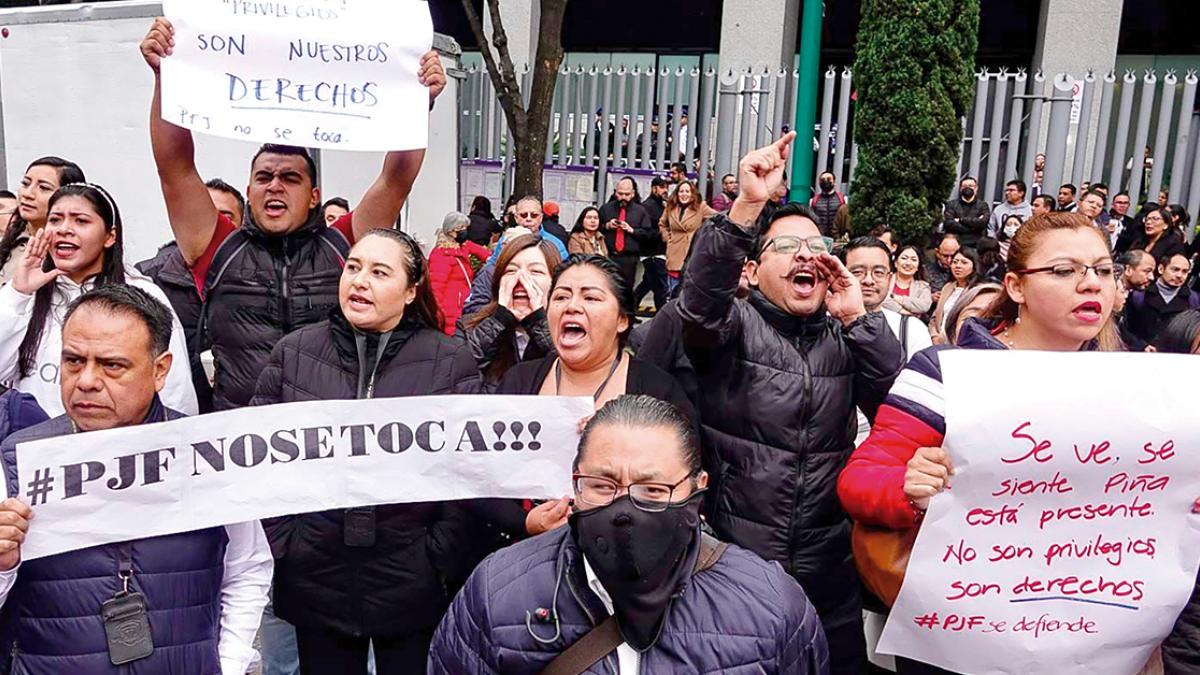 “De pena ajena” marcha del PJ para mantener privilegios, dice AMLO