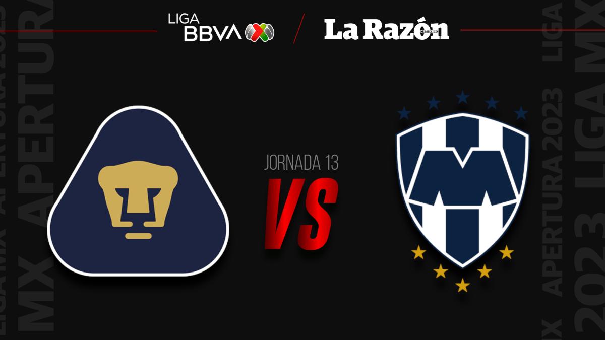 Pumas vs Monterrey: ¿Dónde pasan y a qué hora VER el partido de Jornada 13 Apertura 2023 EN VIVO y GRATIS?