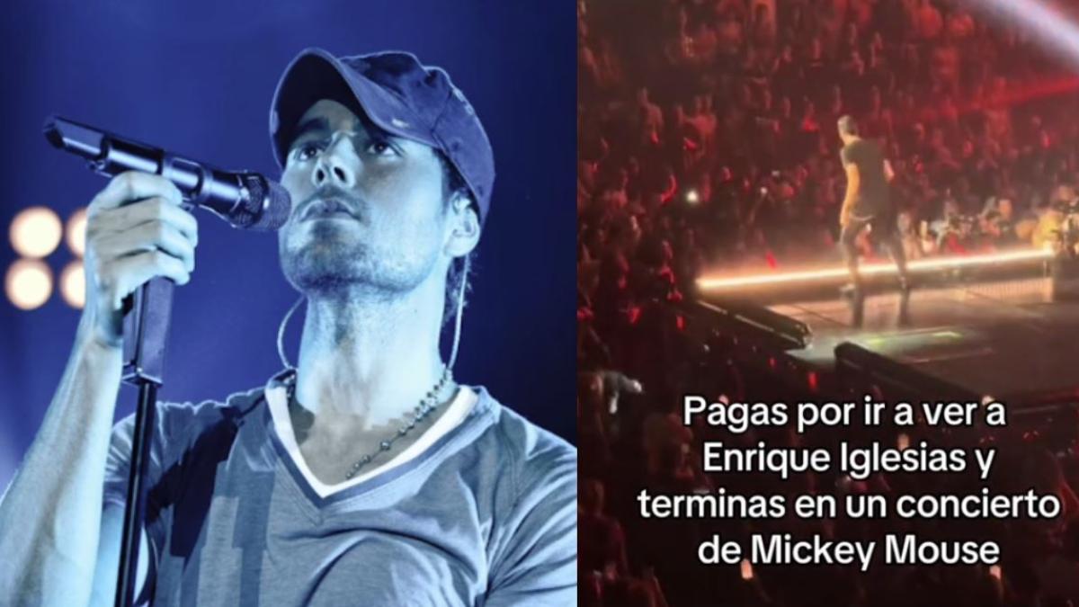 Enrique Iglesias regresa a los escenarios y se burlan de él por cantar como Mickey Mouse