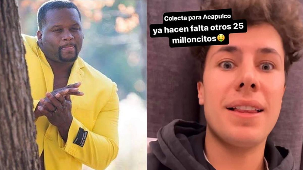 Se burlan de Juanpa Zurita con MEMES, dicen que tiene 'hambre' de 'ayudar' a Acapulco