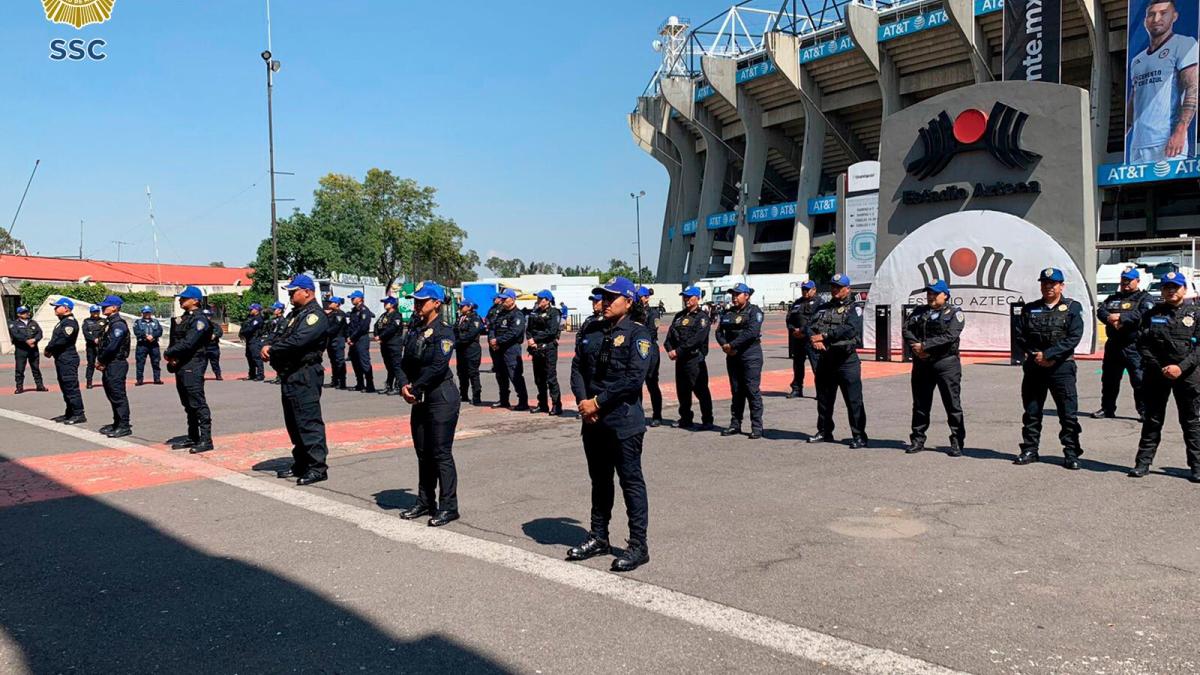 SSC CDMX alista operativo por el partido entre Cruz Azul y León en el Estadio Azteca
