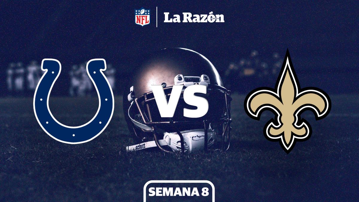 Indianapolis Colts vs New Orleans Saints | Horario y canal dónde ver EN VIVO el juego de Semana 8 GRATIS