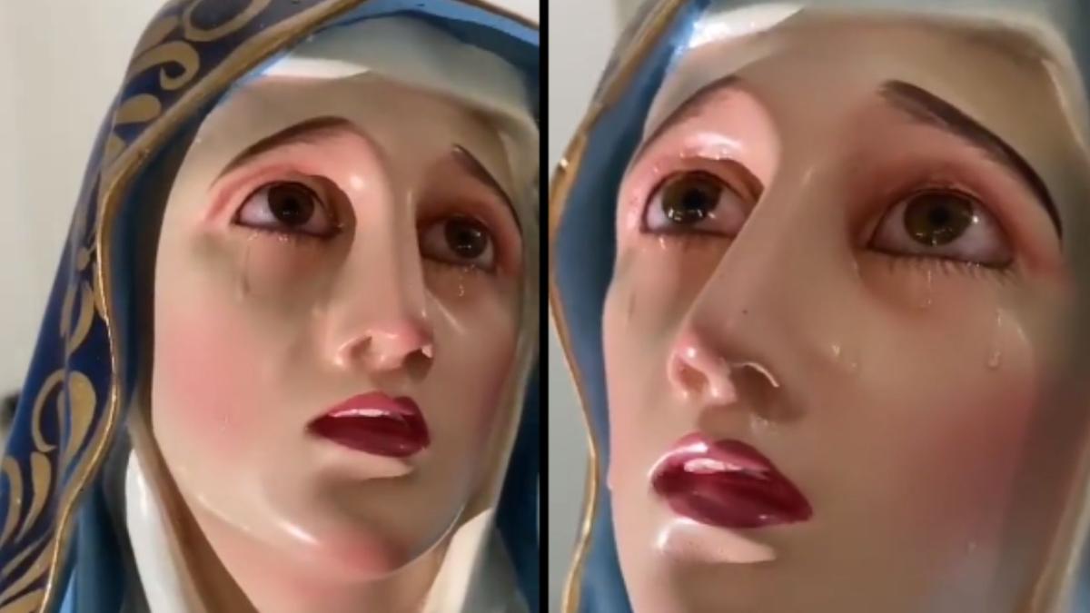 VIDEO | ¿Es un milagro? Virgen de los Dolores llora en El Chanal