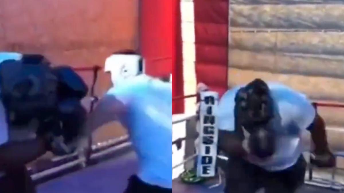 VIDEO: Exjugador de la NFL recibe brutal paliza de boxeador mexicano después de retar a 10 a una pelea