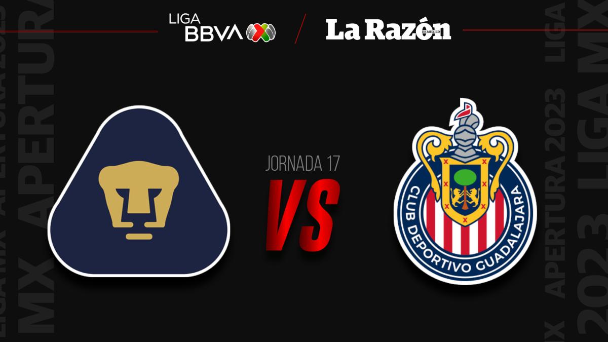 Pumas vs Chivas: ¿Dónde pasan y a qué hora VER el partido de Jornada 17 Apertura 2023 EN VIVO y GRATIS?