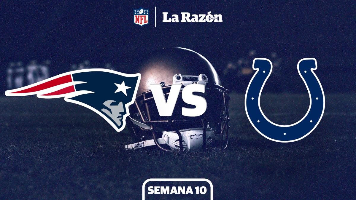 New England Patriots vs Indianapolis Colts : Dónde ver y a qué hora EN VIVO el juego de Semana 10 GRATIS de NFL