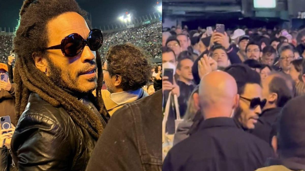 'Entre los mortales', Lenny Kravitz asiste a concierto de Paul McCartney en el Foro Sol