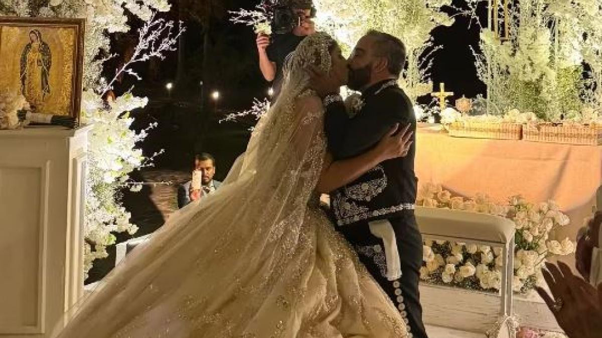 Así fue la lujosa boda de Vicente Fernández Jr. y Mariana González, la 'Kardashian mexicana' (FOTOS)