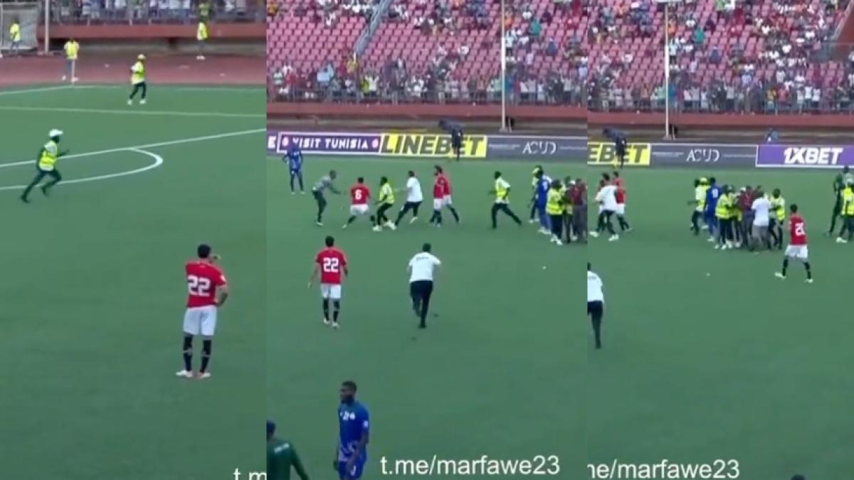 VIDEO: Mohamed Salah sufre terrible agresión de aficionados en pleno juego con Egipto