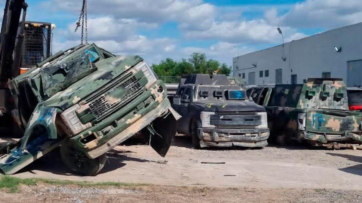 FGR destruye 20 autos 'monstruo', que decomisó la Sedena al crimen organizado