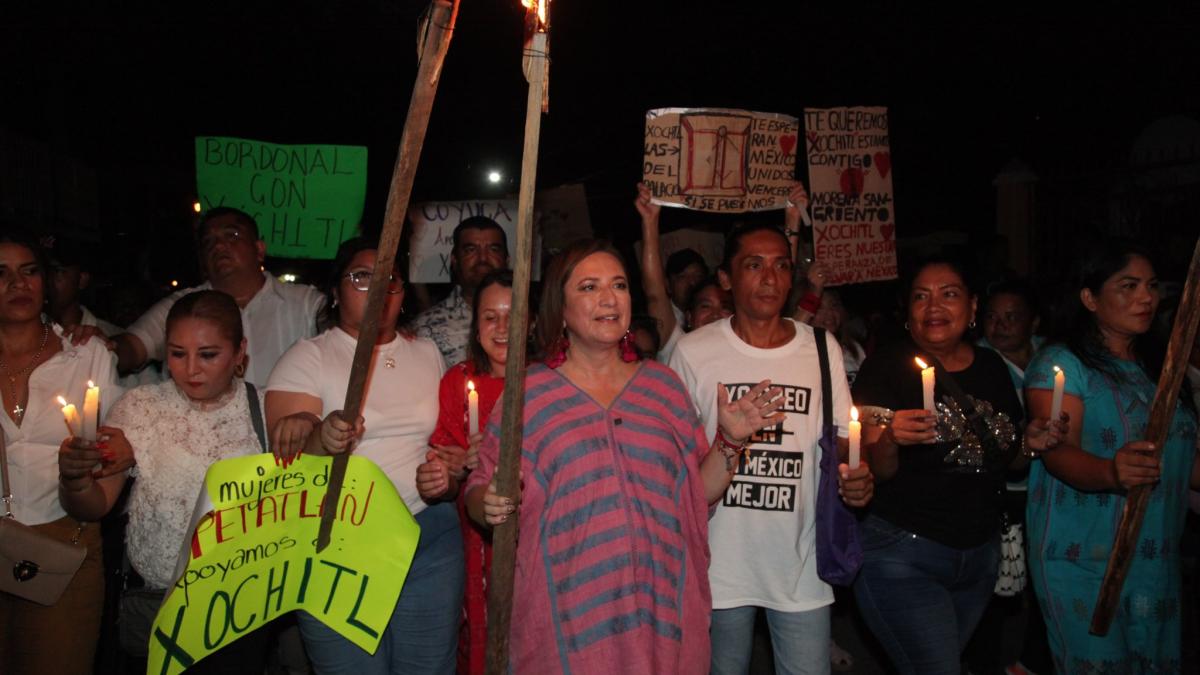 Con marcha de la esperanza, Xóchitl Gálvez arrancó precampaña en Coyuca de Benítez