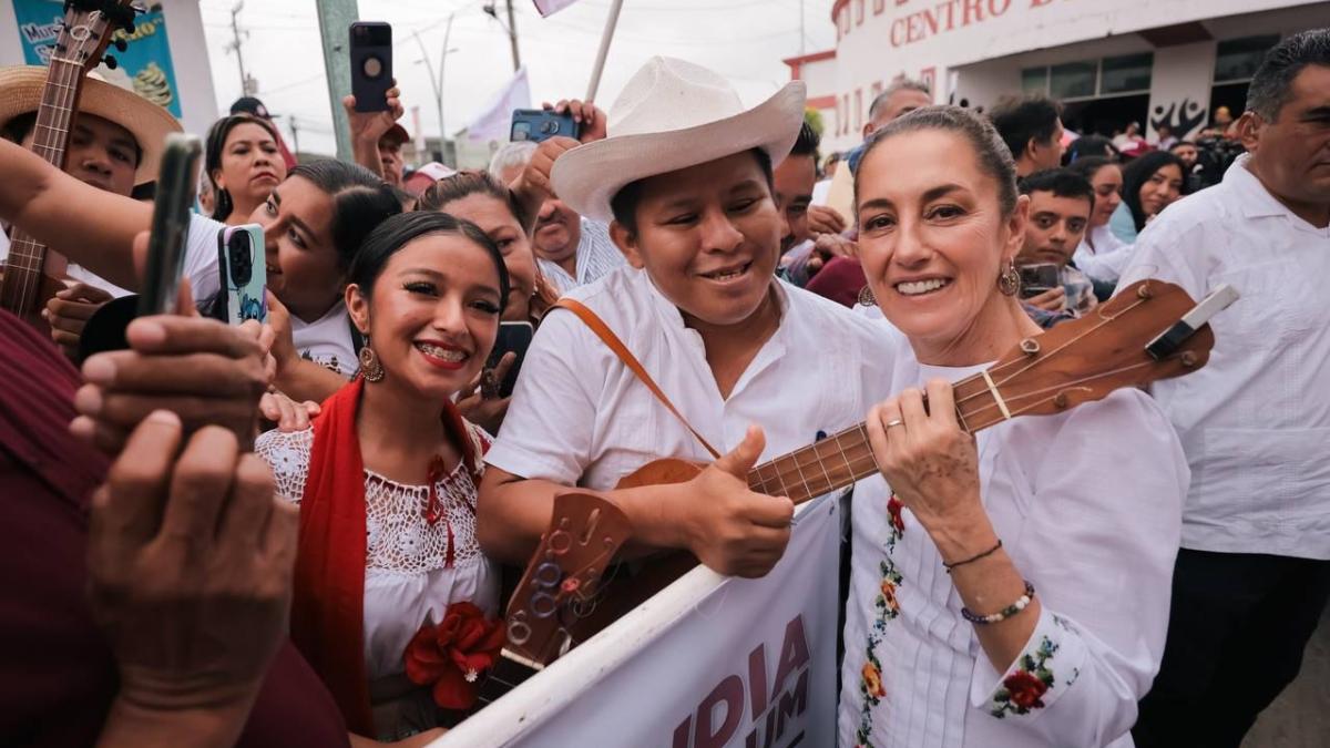 Somos los únicos que podemos garantizar estabilidad económica y política, asegura Claudia Sheinbaum en Veracruz