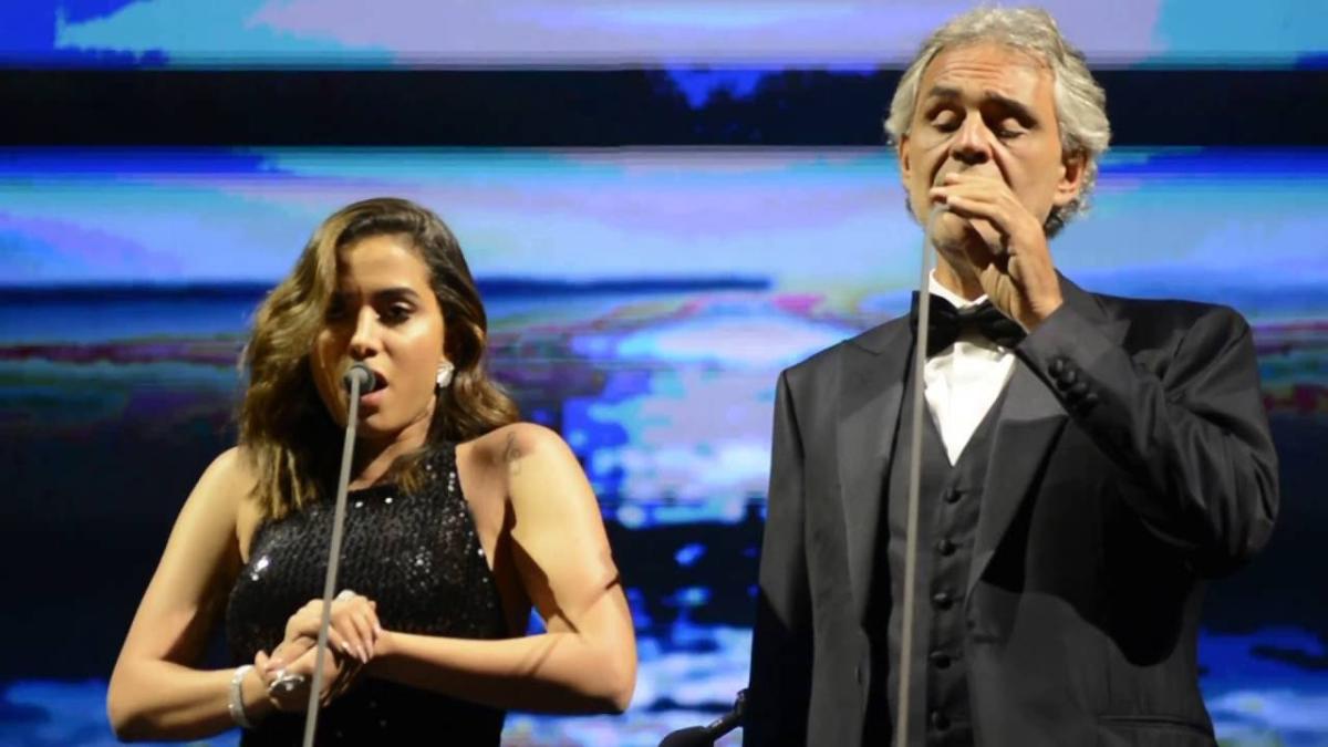 La vez que Anitta fue abucheada por cantar ópera con Andrea Bocelli (VIDEO)