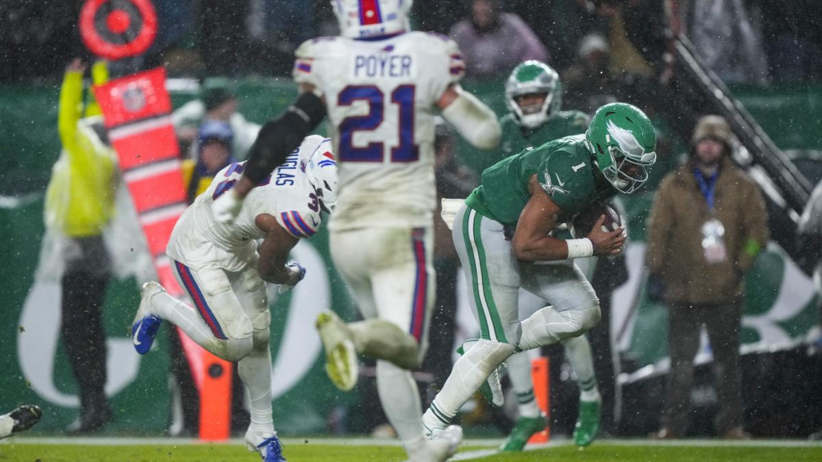 NFL: Jalen Hurts lleva a Eagles a la victoria sobre Josh Allen y los Bills en tiempo extra