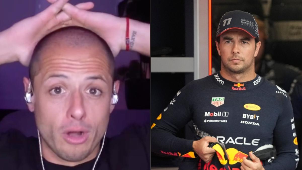 'Chicharito' Hernández afirma que sería mejor piloto de F1 que Checo Pérez como futbolista y lo reta