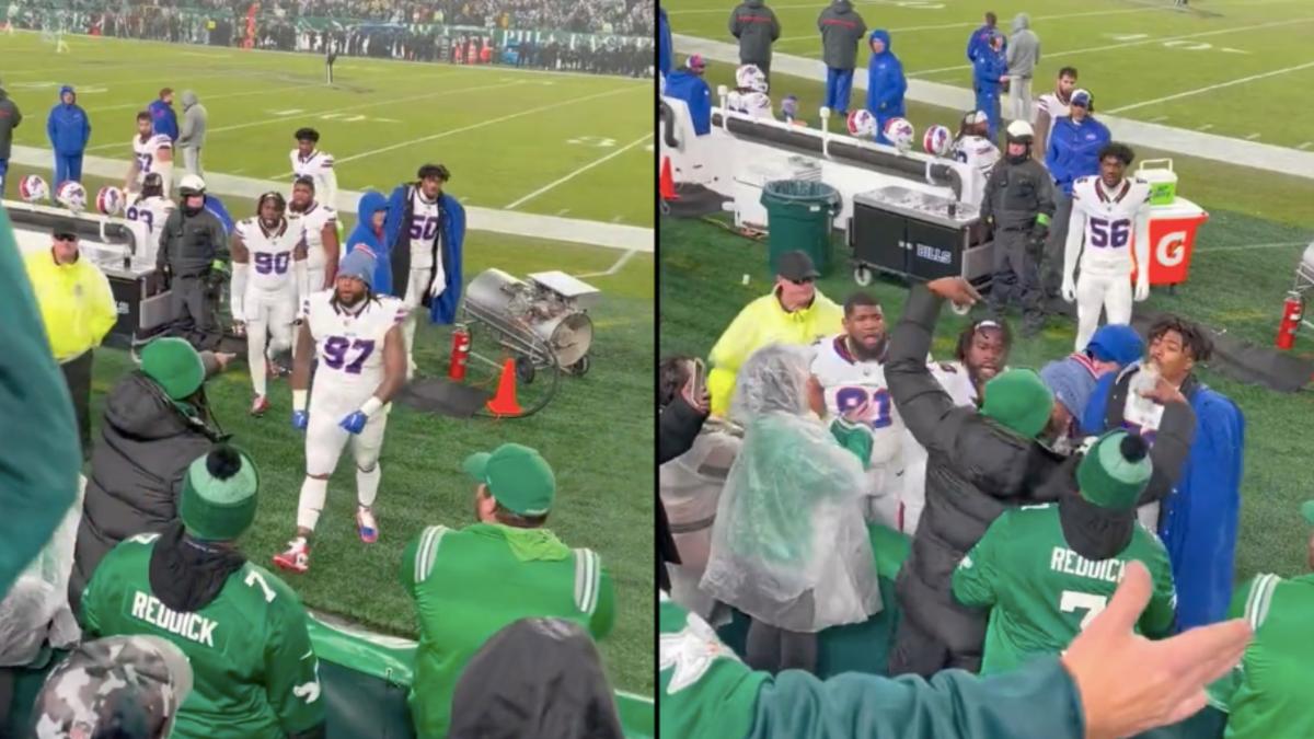 NFL: Estrella de los Bills encara y empuja a fans de los Eagles; casi ocasiona una tragedia