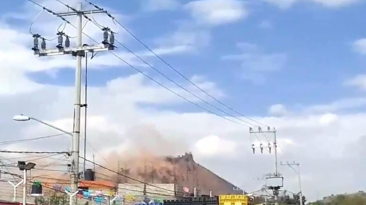 ¿El VIDEO del desgajamiento del Cerro de las Minas en Iztapalapa tras temblor es real? Esto se sabe