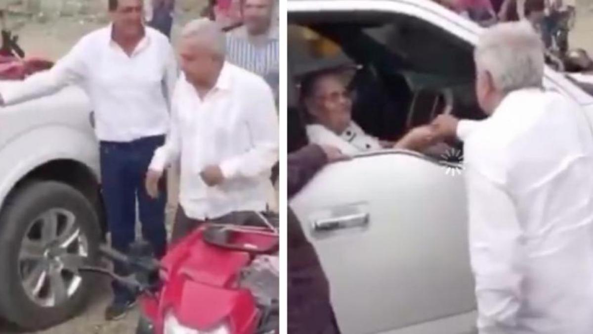 En Badiraguato, AMLO saludó a la mamá de 'El Chapo'; así fue el encuentro │ VIDEO