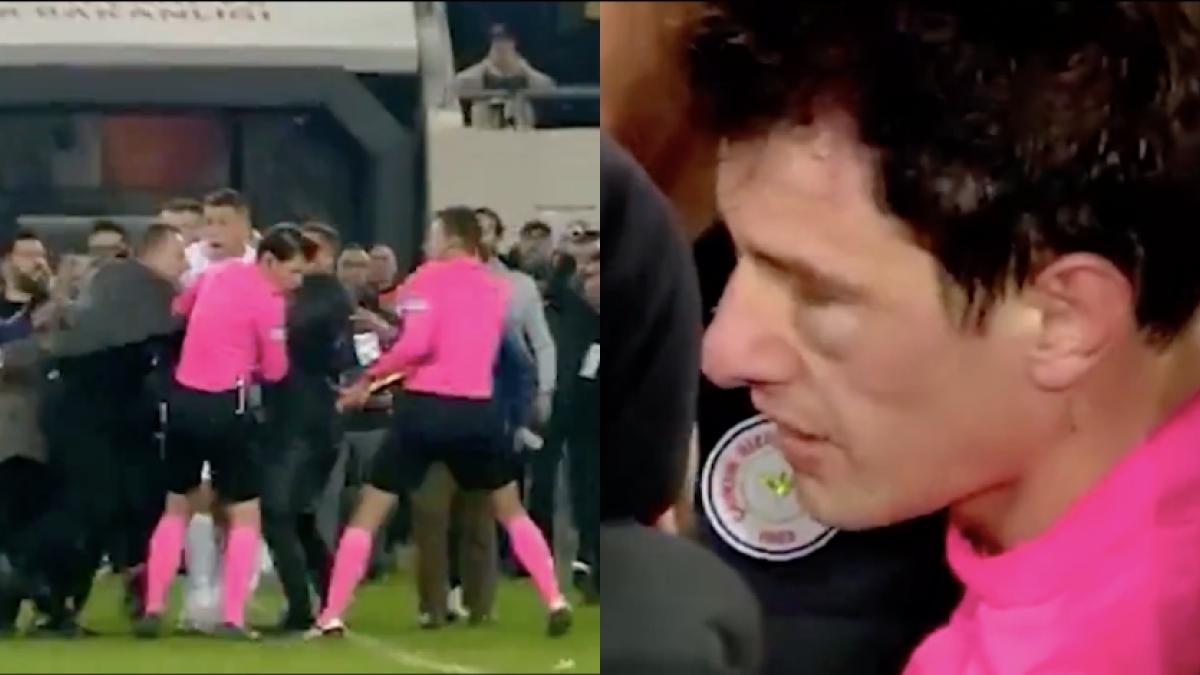 VIDEO: Presidente de equipo de futbol golpea brutalmente al árbitro y todo se sale de control