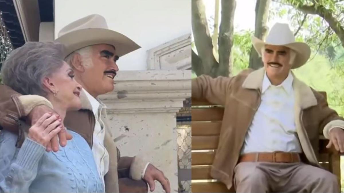 Esta es la impresionante escultura hiperrealista de Vicente Fernández que emocionó a Cuquita | VIDEO