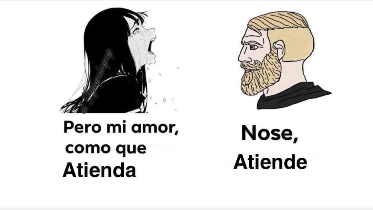 'Atiende', la polémica respuesta de los hombres al meme de 'un novio que resuelva'