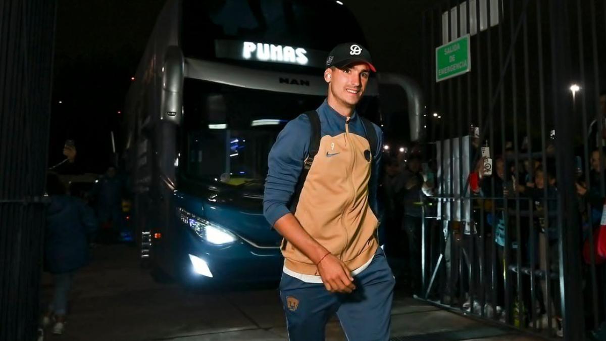 Pumas le dice adiós a Juan Dinenno, quien ya tuvo su última práctica y viajará a su nuevo destino