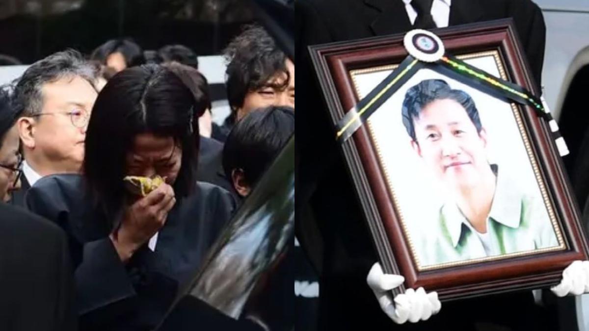 Así fue el funeral de Lee Sun Kyun, de 'Parásitos'; su esposa rompe en llanto