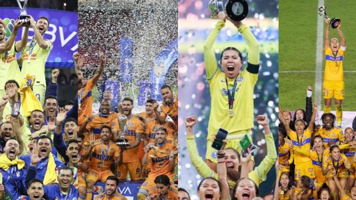 América y Tigres, los equipos que dominaron el año en la Liga MX varonil y femenil