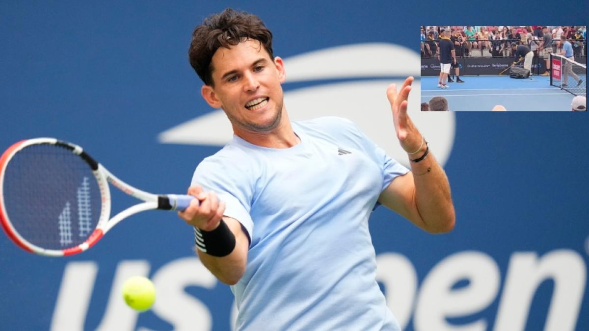 VIDEO: Serpiente interrumpe juego de Dominic Thiem en el torneo de Brisbane