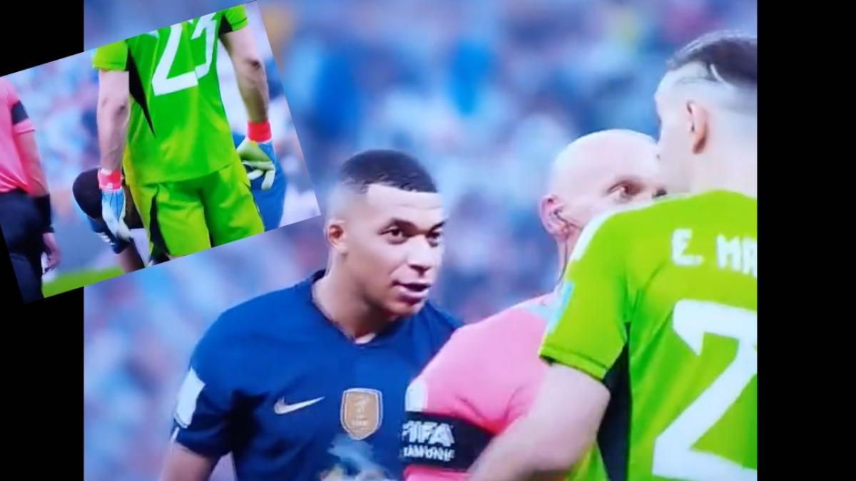 El grotesco VIDEO del Dibu Martínez cometiendo una agresión sexual contra Kylian Mbappé en la final