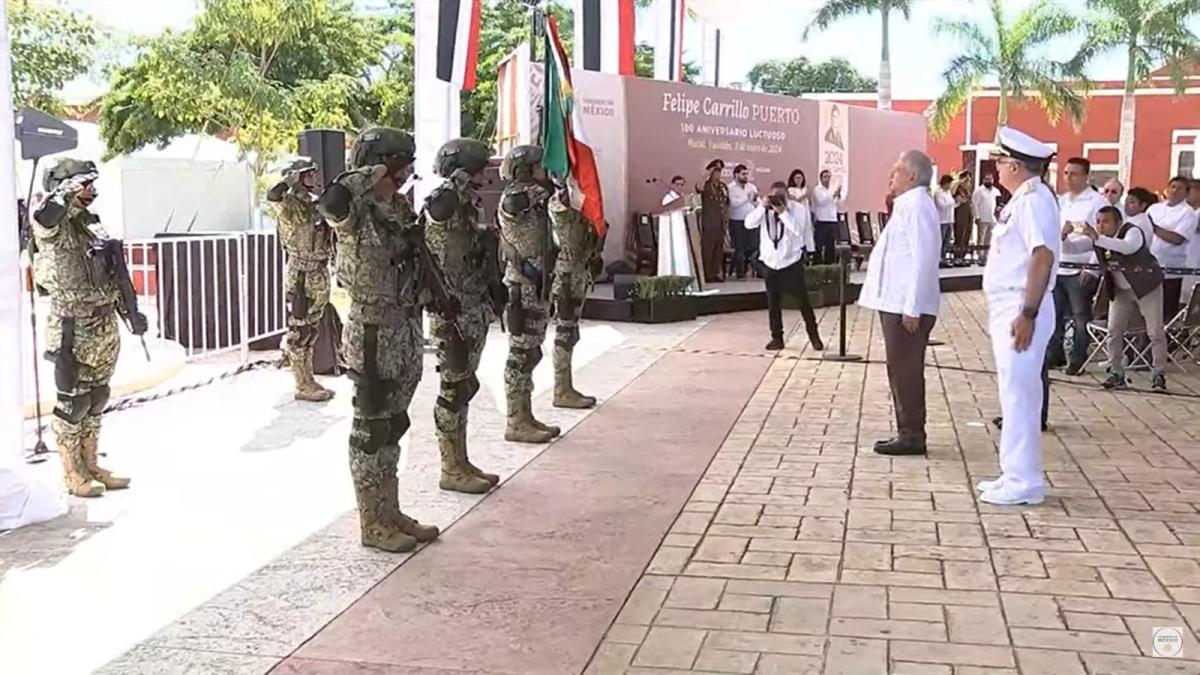 No son tiempos de peleas entre gobiernos: AMLO; conmemora aniversario luctuoso de Felipe Carrillo Puerto