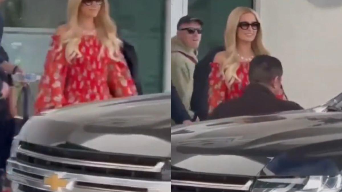 Paris Hilton se pasea en Monterrey y huye cuando la cuestionan por la lista de Epstein (VIDEO)